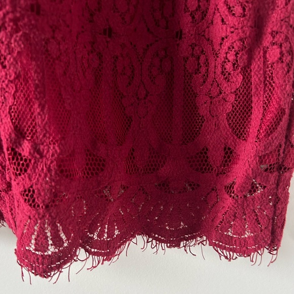 Twik by Simon’s Maroon Dress, Size M - Picture 6 of 7